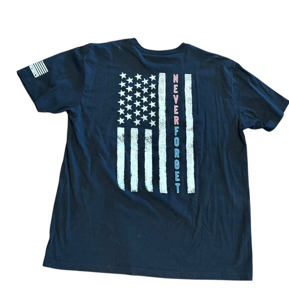 Forged “Never Forget” Black Men's XXL Short Sleeve T-Shirt - Picture 2 of 5